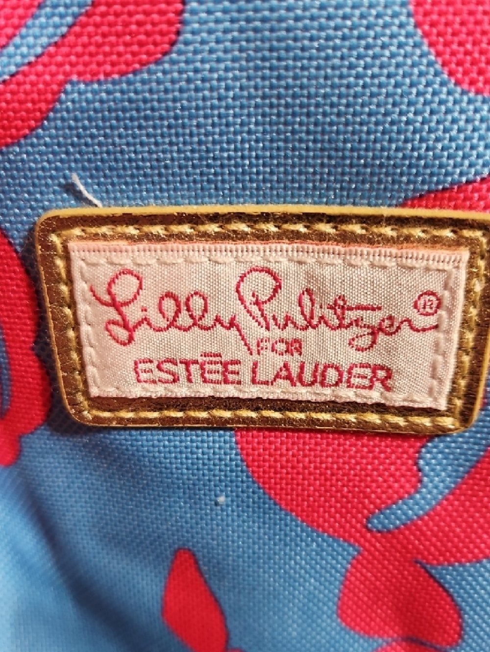 Lilly Pulitzer Blue & Pink Scroll Print Tote - Picture 2 of 5